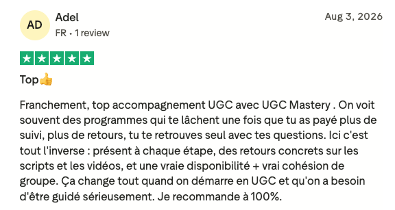 Avis Trustpilot — Adel — Top