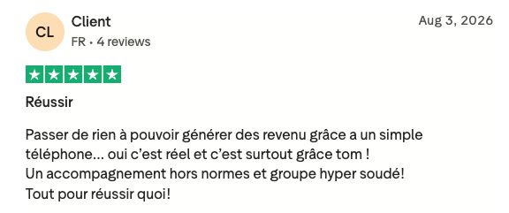 Avis Trustpilot — Réussir