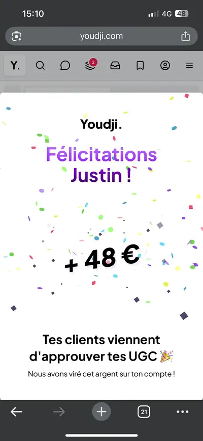 Capture partagée par Justin