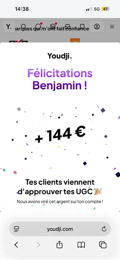 Capture partagée par Benjamin