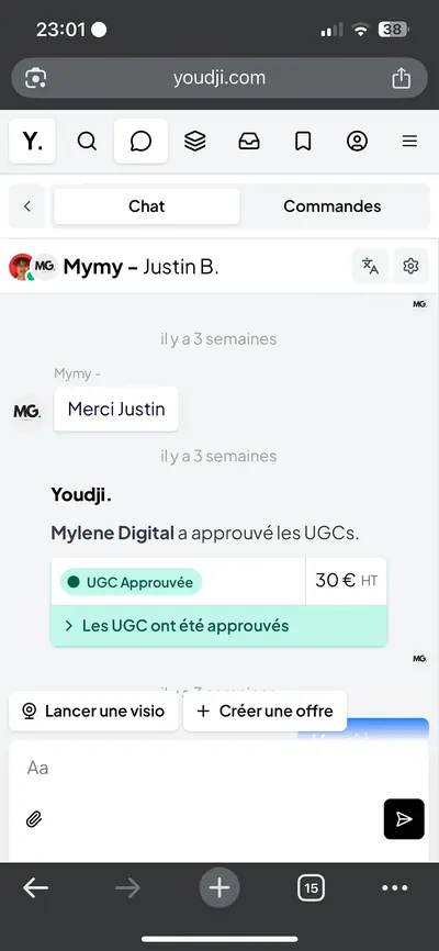 Capture partagée par Justin