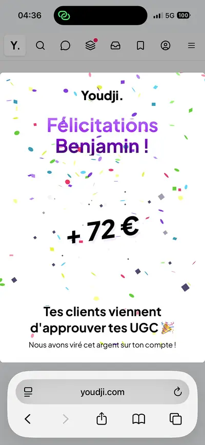Capture partagée par Benjamin