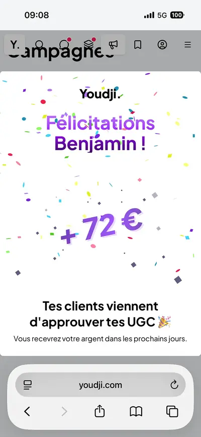 Capture partagée par Benjamin